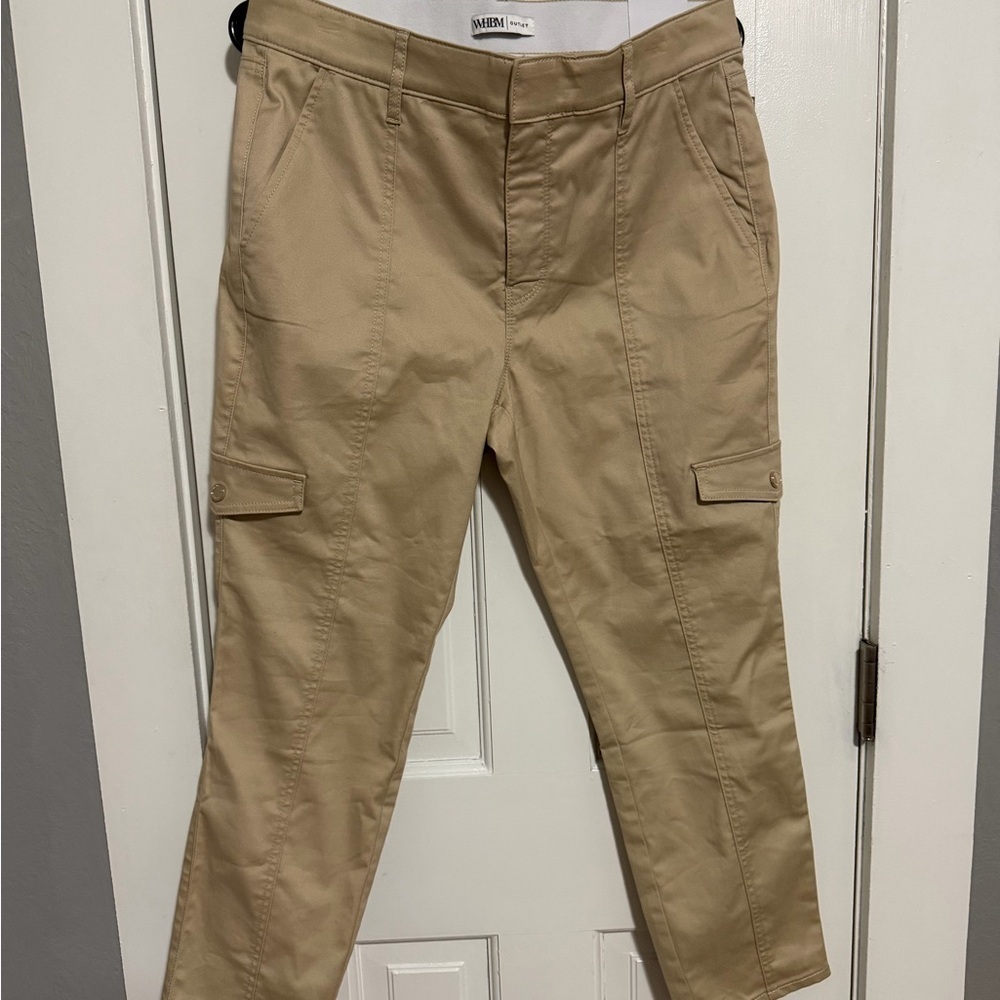 NWT White House Black Market High Rise Utility Crop Pants Size 10. - Picture 2 of 7